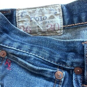 Polo Ralph Lauren Varick Slim Straight Jeans Medium Wash Denim Size 28